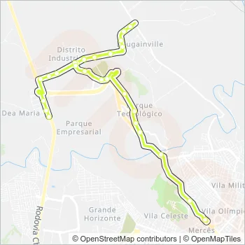 15 Bus Line Map