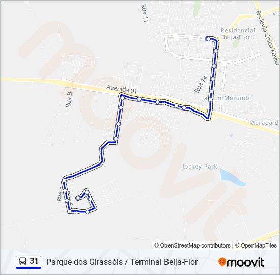 Mapa de 31 de autobús