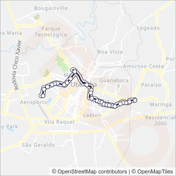 111 Bus Line Map