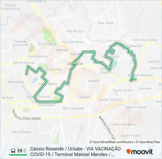 59 ✈ Bus Line Map