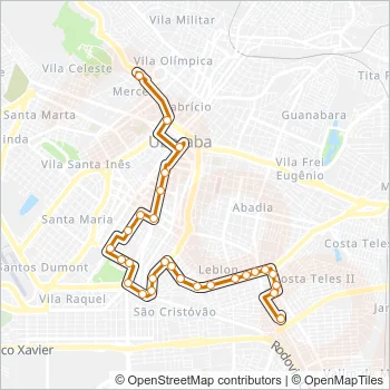 53 Bus Line Map