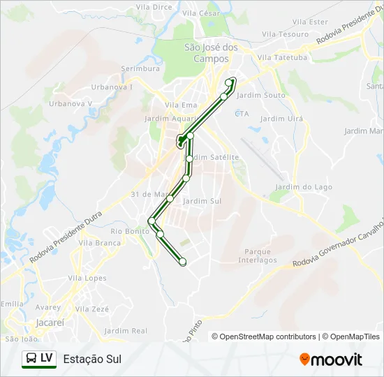 LV Bus Line Map