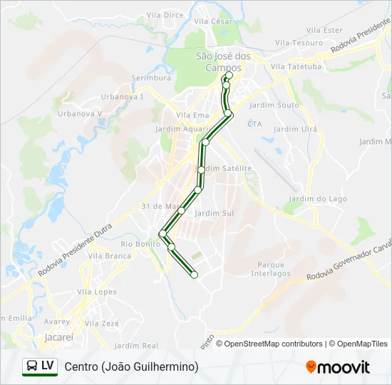 LV Bus Line Map