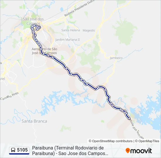 5105 Bus Line Map