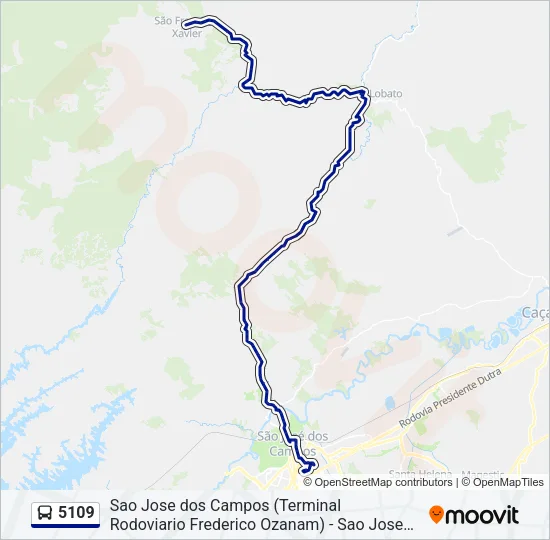 5109 Bus Line Map