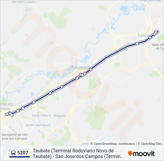5207 Bus Line Map