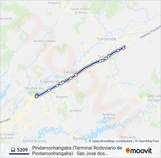 5209 Bus Line Map