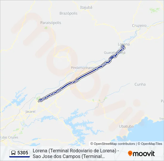 5305 Bus Line Map