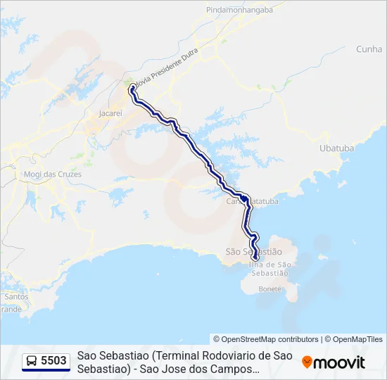5503 Bus Line Map