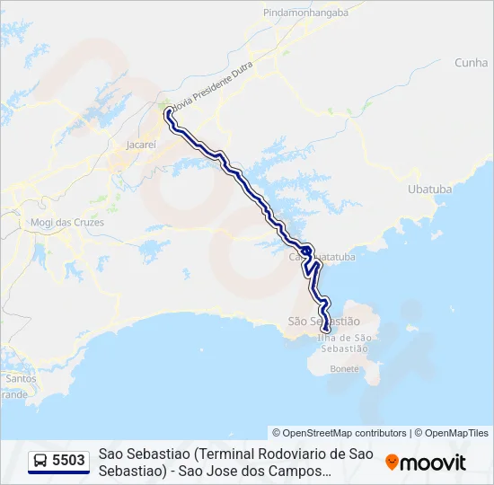 5503 Bus Line Map