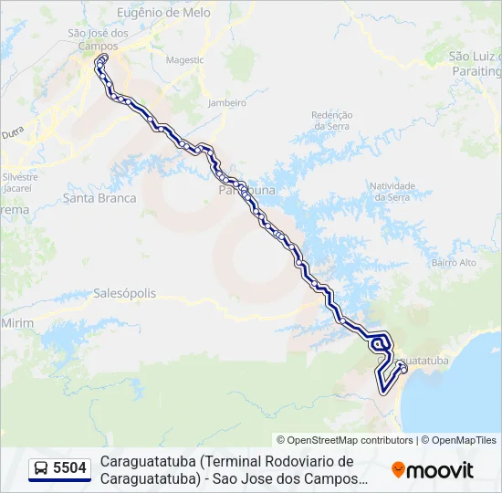 5504 Bus Line Map