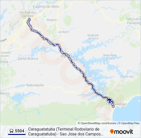 5504 Bus Line Map