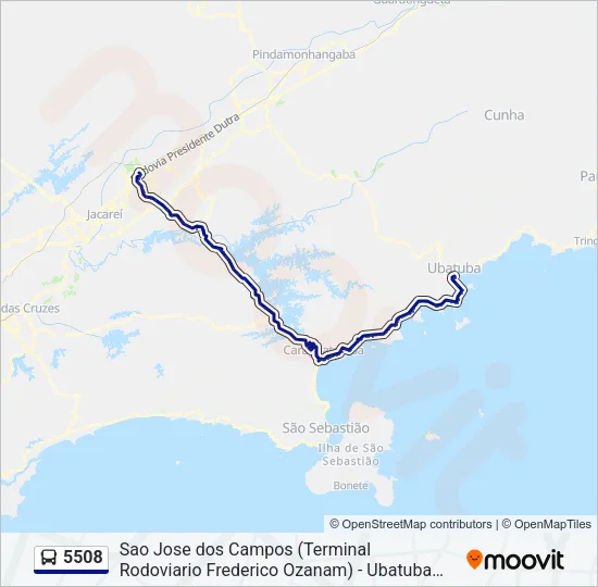 5508 Bus Line Map