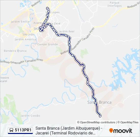 5113PR1 Bus Line Map