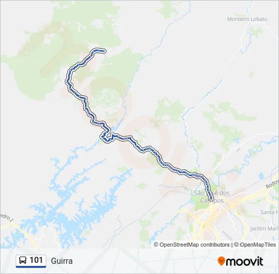 101 Bus Line Map