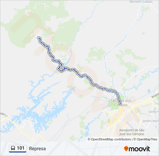 101 bus Line Map