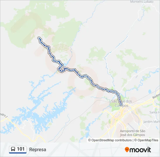 101 Bus Line Map