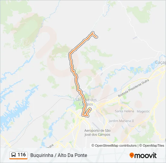 116 Bus Line Map