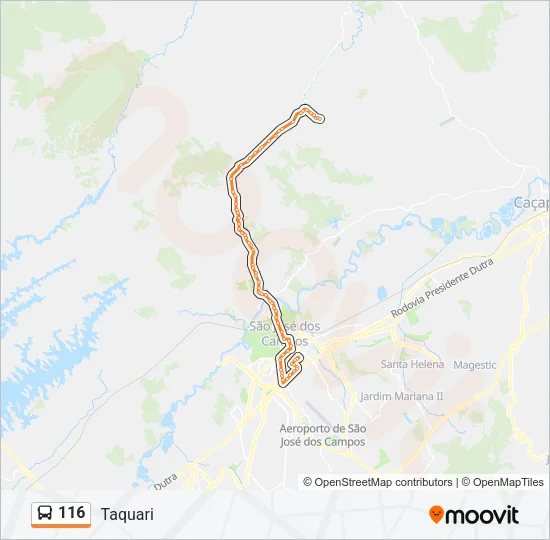 116 Bus Line Map