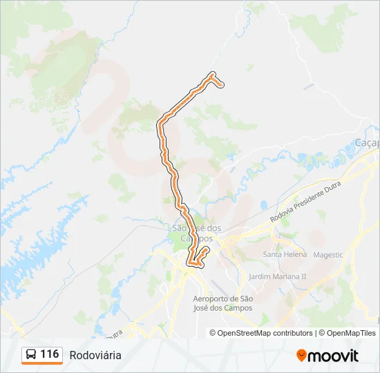 116 Bus Line Map