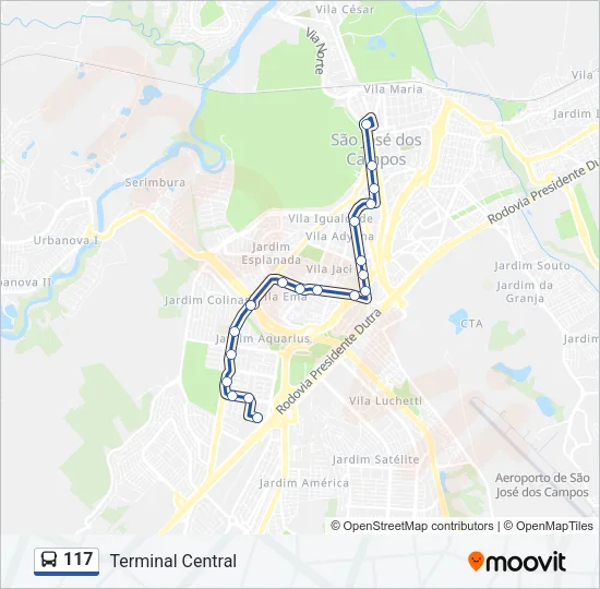 117 Bus Line Map