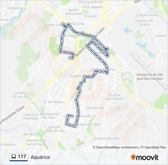 117 Bus Line Map