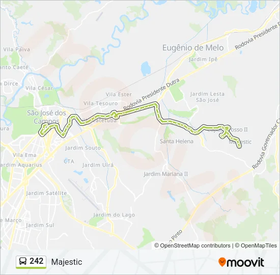 242 Bus Line Map