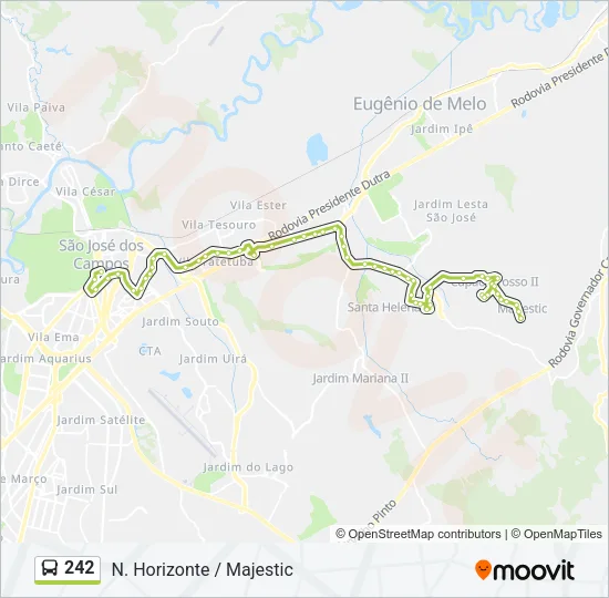 242 Bus Line Map
