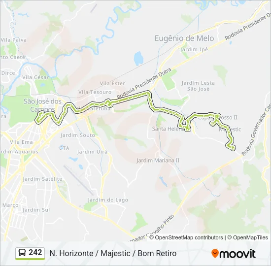 242 Bus Line Map