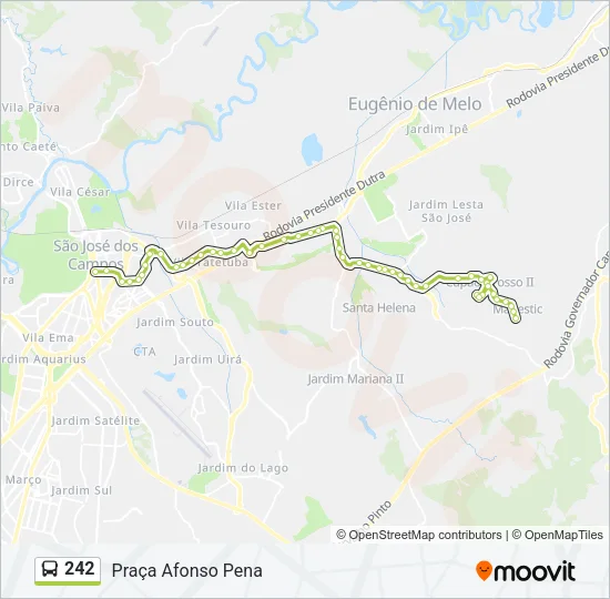 242 Bus Line Map