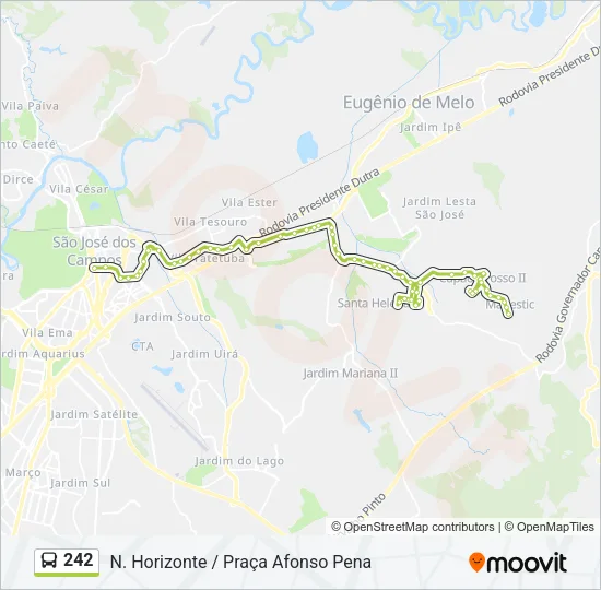 242 Bus Line Map