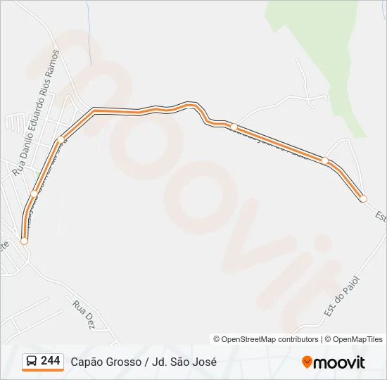 244 Bus Line Map