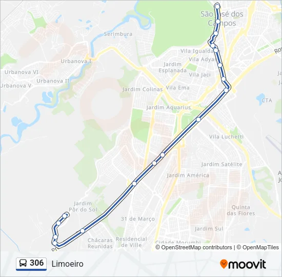 306 Bus Line Map