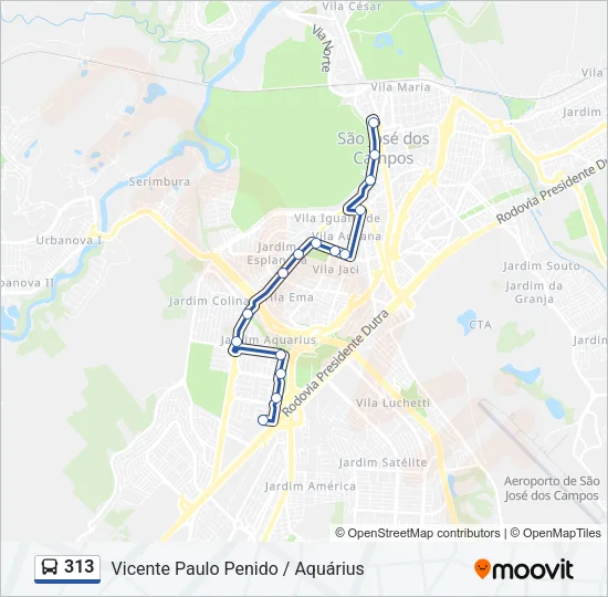 313 Bus Line Map