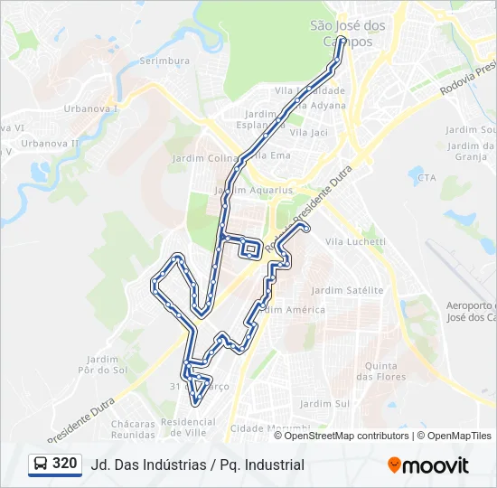 320 Bus Line Map