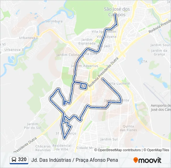 320 Bus Line Map