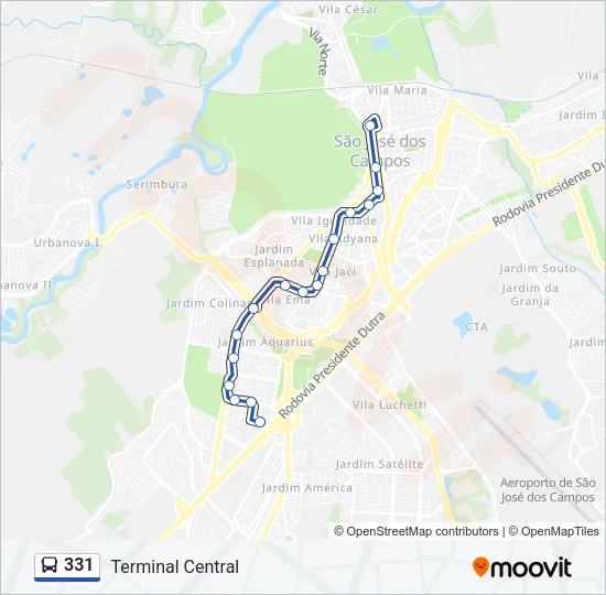 331 Bus Line Map