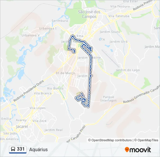 331 Bus Line Map