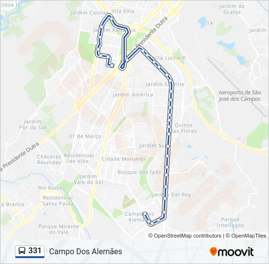 331 Bus Line Map