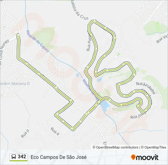 342 Bus Line Map