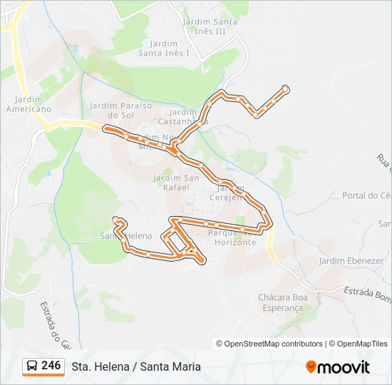246 Bus Line Map