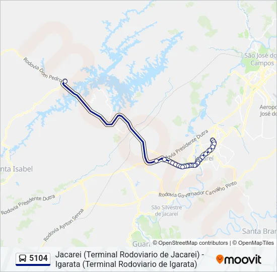 5104 Bus Line Map