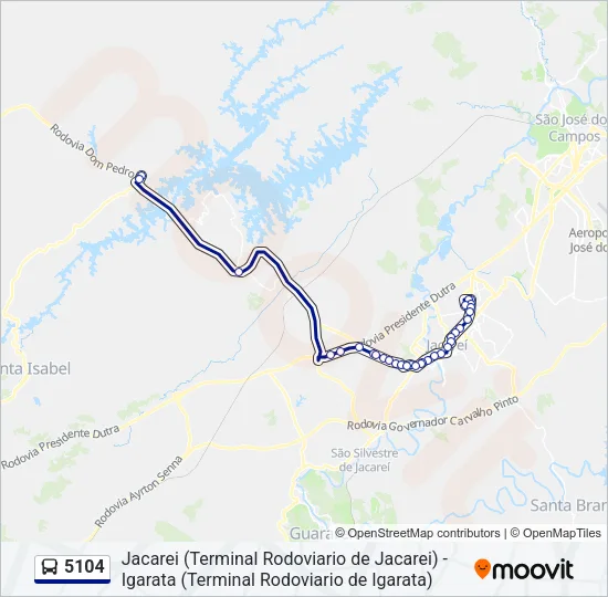 5104 Bus Line Map