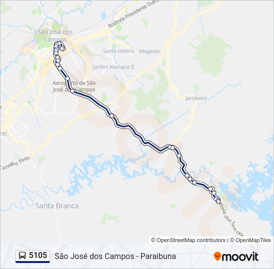 Mapa da linha 5105 de 