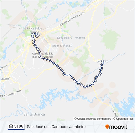 Mapa da linha 5106 de 
