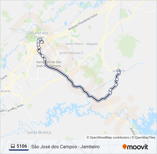 Mapa da linha 5106 de 