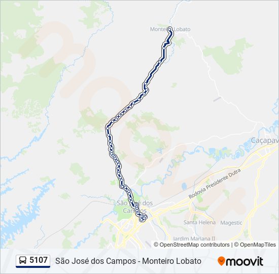 5107 bus Line Map