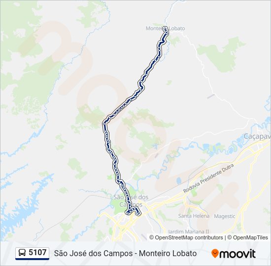 Mapa da linha 5107 de 