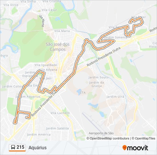 215 Route: Schedules, Stops & Maps - Aquárius (Updated)