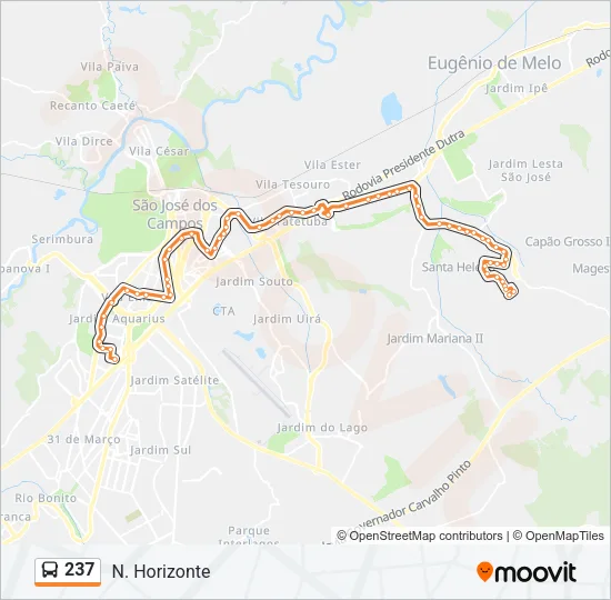 237 Bus Line Map